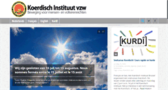 Desktop Screenshot of kurdishinstitute.be