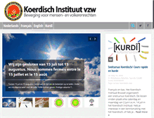 Tablet Screenshot of kurdishinstitute.be